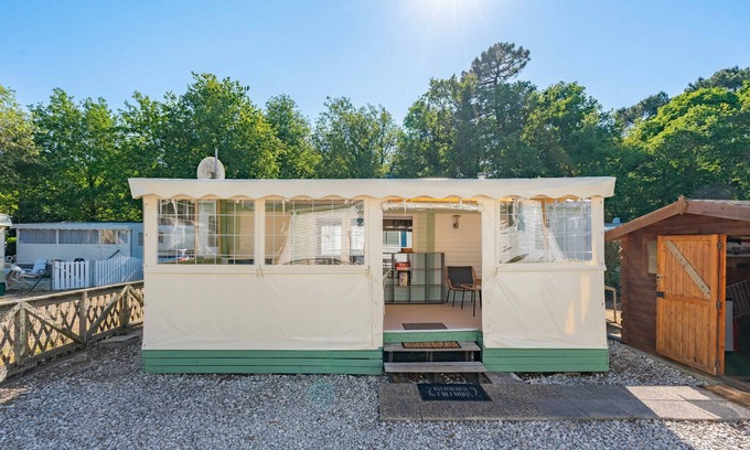 La Tremblade RV Rental | Mobile Home 'Mobilhome Mh 212' with Private Pool, Private Terrace and Air Conditioning