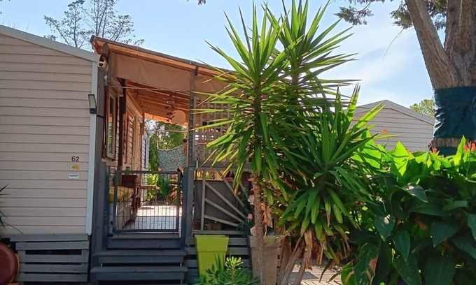 Lattes House | Mobilhome 3 bedrooms, vacation village Siblu 4 ⭐️ by the pond