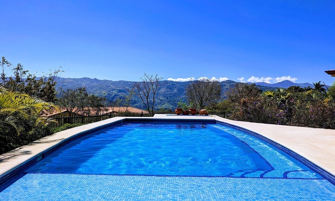 Escobal House | Modern 2-Bedroom Mountain Retreat, Stunning Views, Saltwater Pool