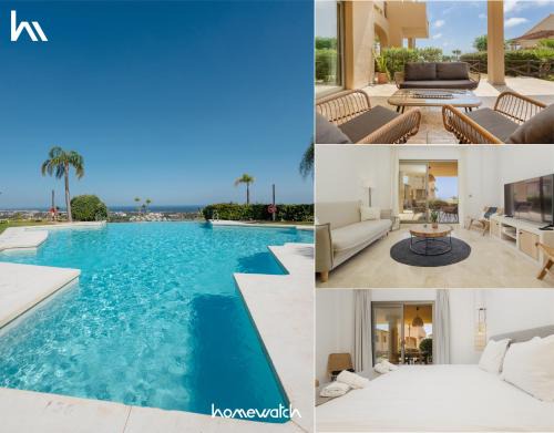 New Golden Mile Apartment | Modern and luxurious holiday home with sea views in Benahavís