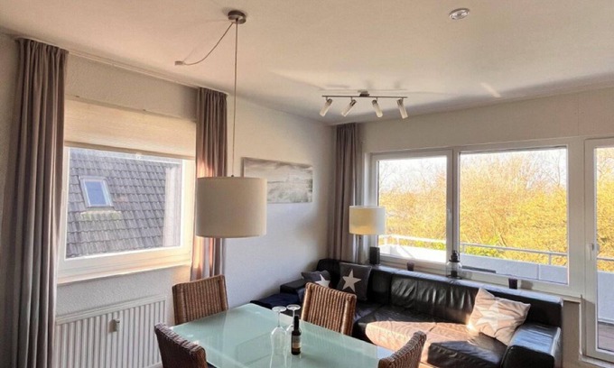 Borkum Apartment | Modern apartment with two separate bedrooms and balcony!