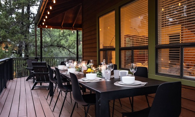 Strawberry Cabin | Modern Cabin in the Pines, Large Deck & Great View