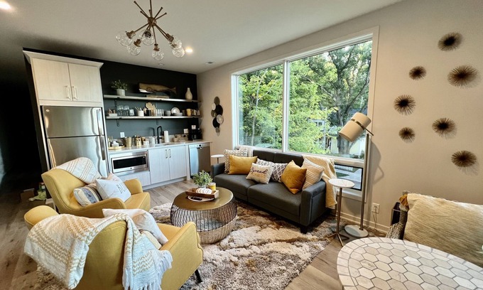 Saugatuck House | Modern, Chic Adult ONLY Retreat On Hill w/Sunset Views Steps from Downtown