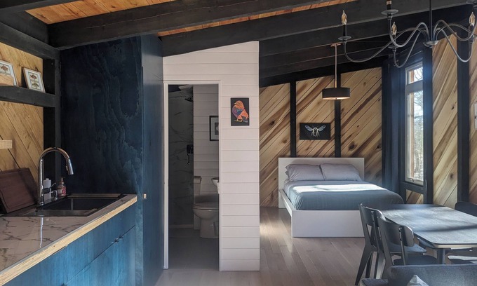 Rising Fawn Cabin | Modern Cloudland Cabin, 1.5 miles of private trails through 10 acres of woodland