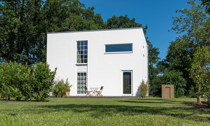 Worpswede Apartment | Modern, cozy vacation apartment, 77 m², sauna, garden w. View over the meadows