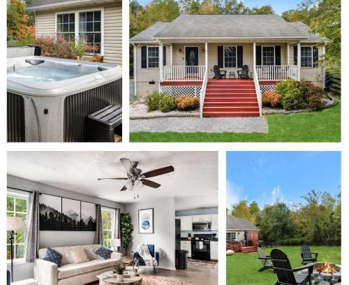 Luray House | Modern decor, Hot Tub, Fire Pit & River Access!