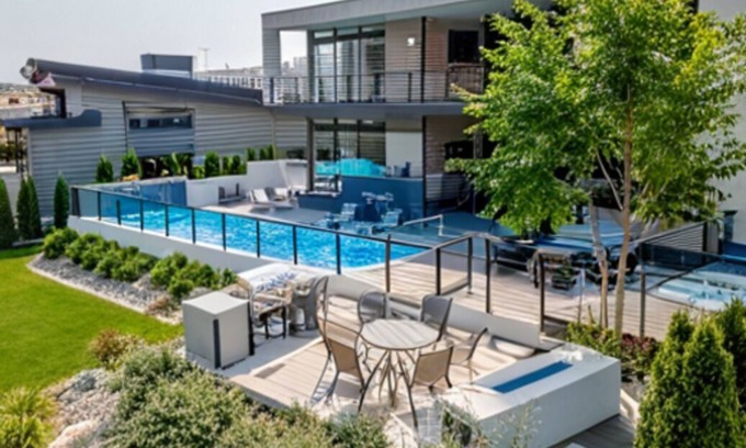Orondo House | Modern Estate on Columbia River w/Boat Dock & Private Pool/Spa