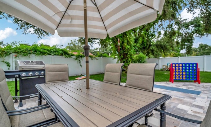 Seminole House | Modern Family Home Near Beach, Game Yard, Pets OK!