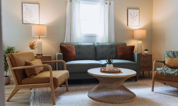 Johnson City Apartment | Modern Farmhouse 2 Bed Apartment