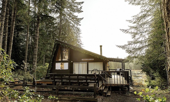 Shelton House | MODERN FOREST CABIN + HOT TUB + STEAM SAUNA