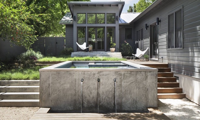 Zilker House | Modern Gem featured by Dwell. Pool + HotTub.
