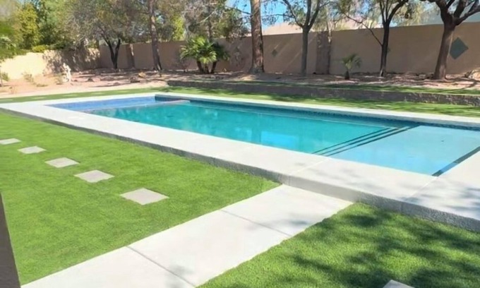 Las Vegas House | Modern home 12 min from strip, Swimming pool , , enclosed yard, backyard oasis