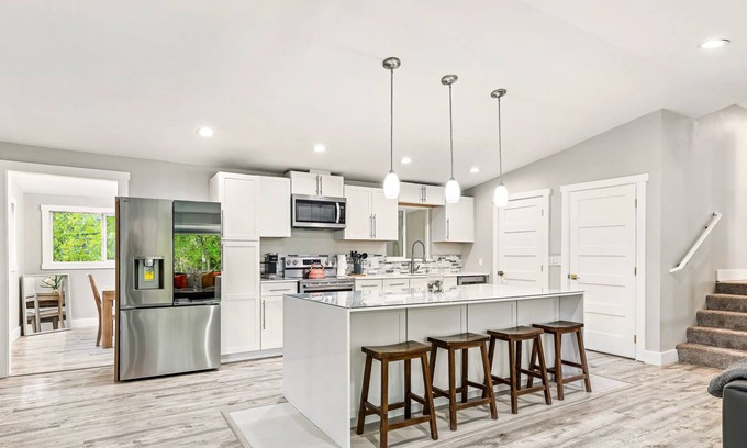 Sand Lake House | Modern Home All King Beds with firepits and grill