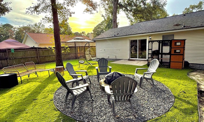 Ladson House | Modern Home w/Theater, BBQ & Private Yard