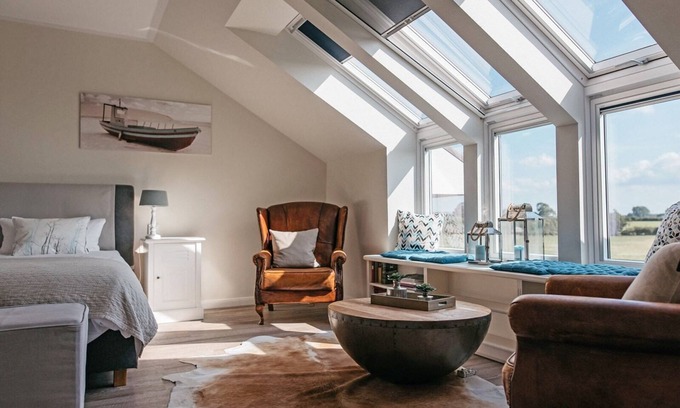 Gelting House | Modern luxury holiday home "weitBLICK" just 200 meters from the Baltic Sea offers relaxation for families and couples travelling together from the stress of everyday life