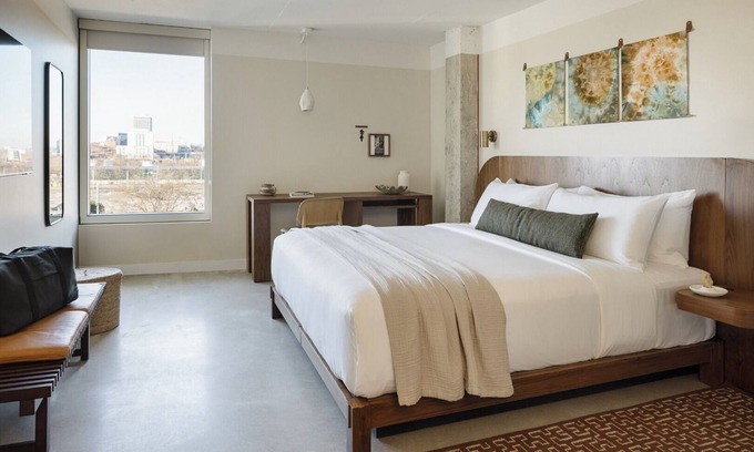 East Bank Hotel | Modern Luxury Meets Southern Charm: Convenient City View Unit