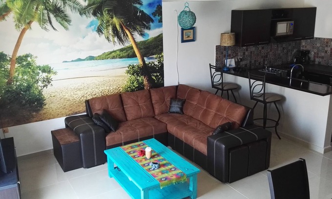 Playacar Condo | Modern PH one block to the beach