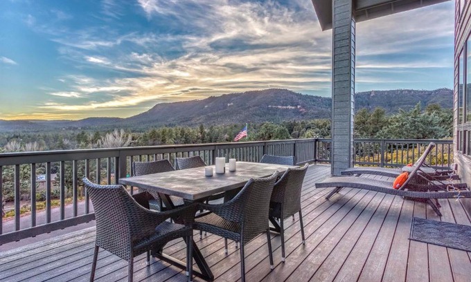 Pine House | Modern Pine Retreat with Deck and Stunning Views!