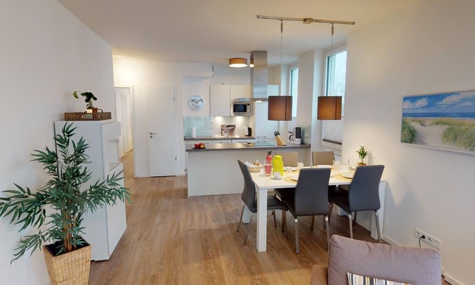 Pelzerhaken Apartment | Modern vacation apartment A-06 with balcony & sea view in Pelzerhaken