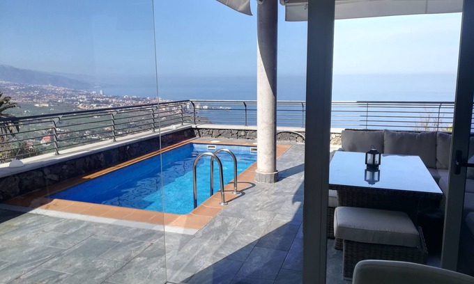Santa Ursula Villa | Modern villa Mirador corals heated pool beautiful views year 20