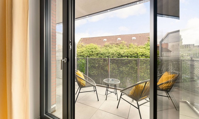 Bahnhofsviertel Apartment | Modernes Apartment mit Balkon