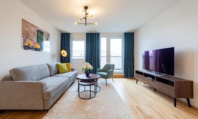 Simmering Apartment | Modernes Stadtapartment mit Terrasse