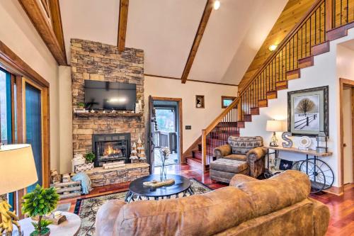 Boone House | Mountain Cabin with Fire Pit, Walk to Golf and Fishing