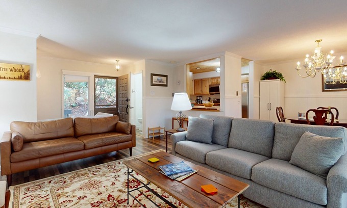 Sapphire Condo | Mountain-view condo with pools, hot tub, sauna, tennis, game room, & balcony