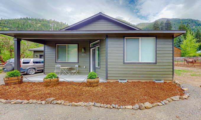 Joseph House | Mountain view home with private hot tub; near hiking trails & outdoor activities