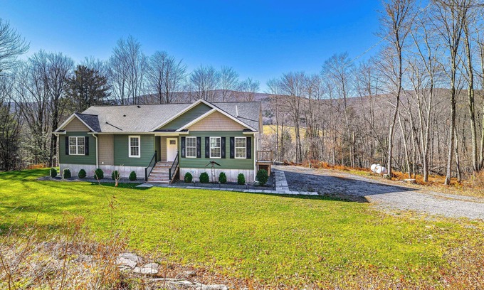 Arkville House | Mountain Views & Brook Access: Home in Arkville!
