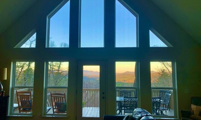 Lakemont House | Mountain views, game room, hot tub , king bed