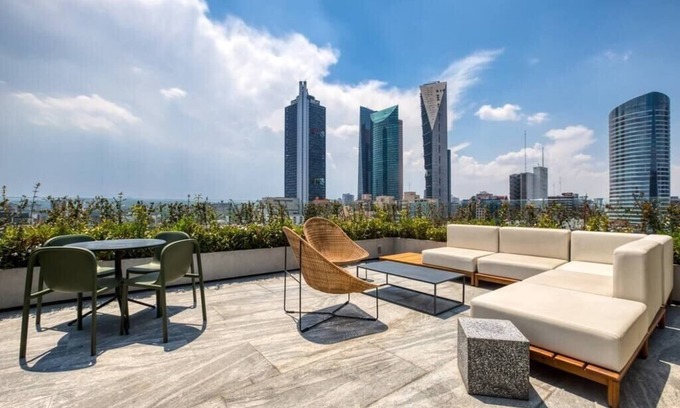 Reforma Apartment | Mr. W | Mexican Contemporary | Balcony | Gym