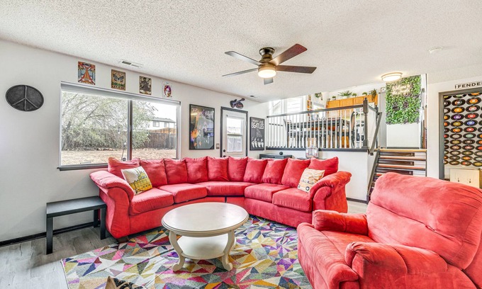 Fountain House | Music Themed 3-bedroom house with WiFi, AC and easy access to FT Carson