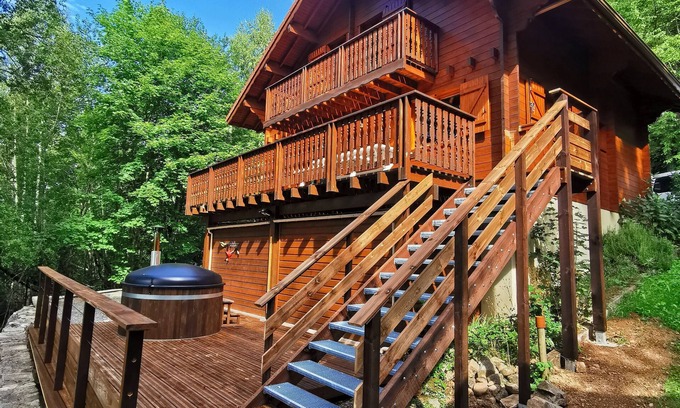 Anould Ski Chalet | Nature chalet with Finnish bath near Gérardmer