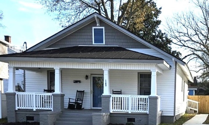 Greenville House | Nestled Bungalow near ECU & ECU Health