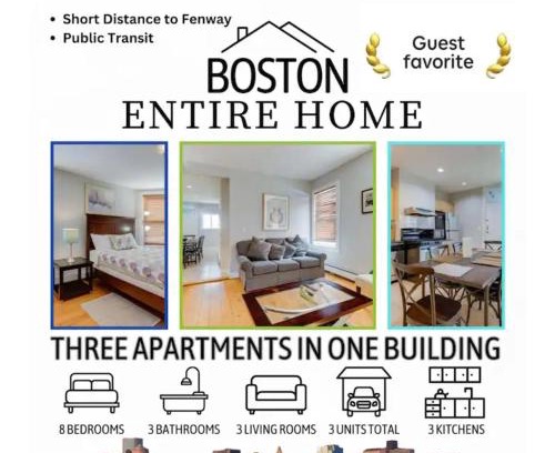Dudley - Brunswick King Apartment | NEW! Boston Entire House Near MBTA, 3 Mi to Fenway!