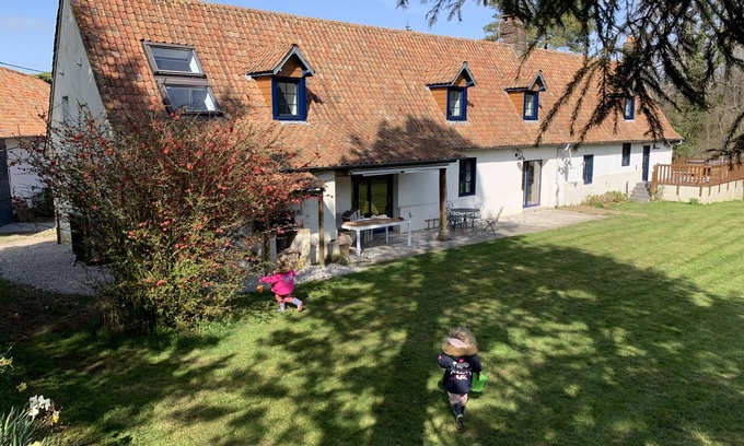 Vieil-Moutier House | NEW: Gite 14p on 7000m2 privatized/Nordic bath/Sauna (option)/Pond/River
