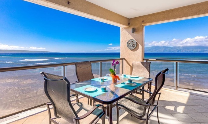 Kahana Condo | NEW! Gorgeous Remodel, Panoramic Views right on Sandy Swimmable Beach