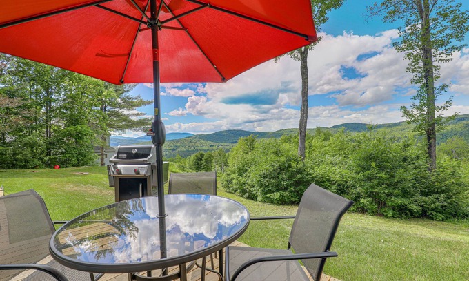 Thornton Condo | New Hampshire vacation getaway with gorgeous mountain views—ski, hike, swim!