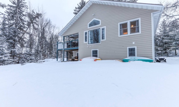 Arbor Vitae House | New Lake Home w Water Toys & Game Rm! In Town & On Snowmobile Trails