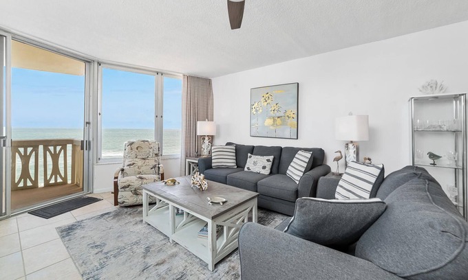 Ormond-by-the-Sea Condo | New Listing! Direct oceanfront condo with huge balcony and beachfront pool
