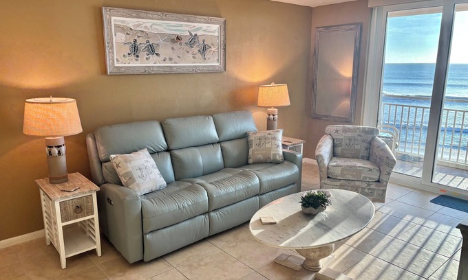 Indian Harbour Beach Condo | New living room furniture and 55” Smart TV! Great unit! Reserve now!