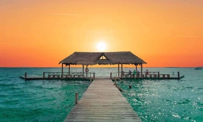 Bacalar Apartment | New Luxe King Bed Studio with Kitchenette, Pool & Private Rooftop Terrace