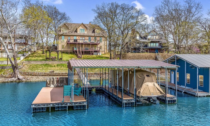Afton House | New Luxury Water Front Oasis with New Private Dock & Hot Tub!