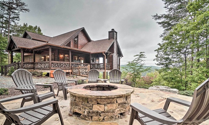 Ridges Over the Lake Cabin | NEW! Mtn View Chalet w/ Hot Tub, Game Room + More!