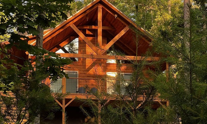 Blairsville Cabin | NEW North Georgia Mountain Log Cabin with Lake Access.