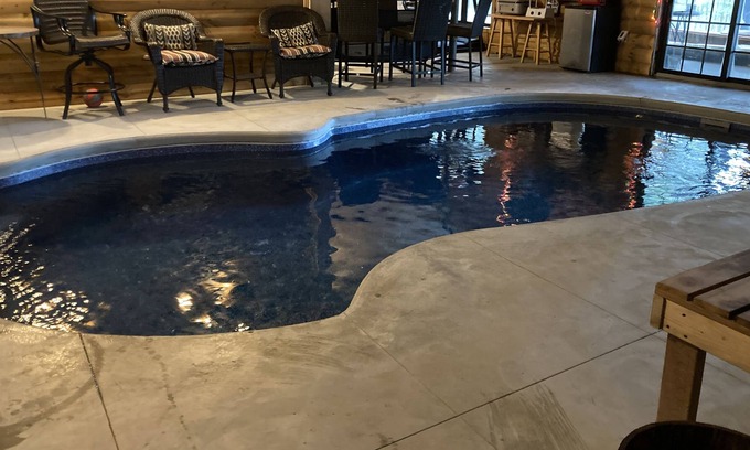 Putnam Station House | NEW Northern Lake George custom home with indoor, inground heated pool