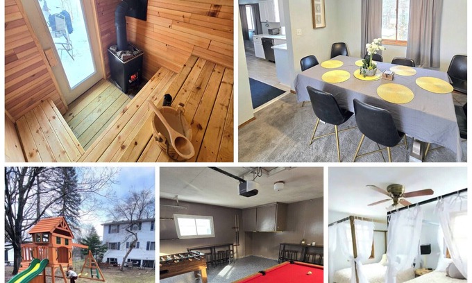 St. Paul House | New Sauna! St Paul, Mall of America, Spacious, Pool Table, Foosball Table