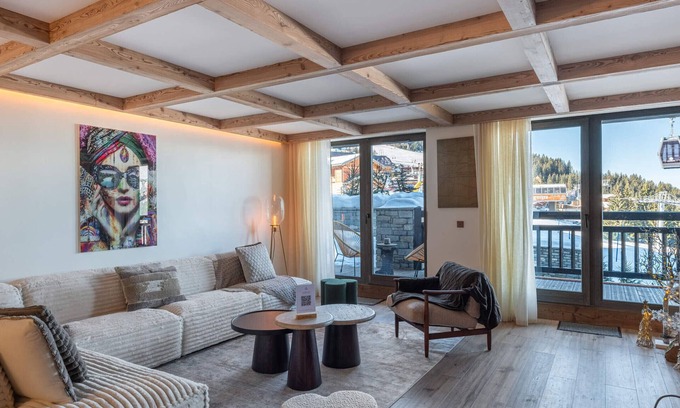 Courchevel Apartment | New Ski-In/Ski-Out Apartment in Courchevel 1850 with SPA, Pool, and Covered Parking