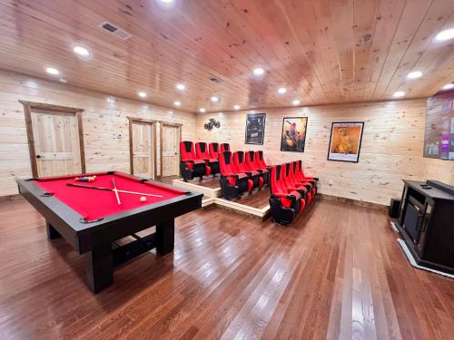 Chalet Village North House | New Smoky Mountain Luxury Cabin, Outdoor Fireplacet